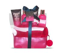 GLOSS ! Set de baño GLISTEN GLOW - Set de belleza para mujer - Cesta de cuidados y bienestar - Set de regalo para Navidad, cumpleaños, San Valentín, maestra, Día de la Madre - TROUSSE