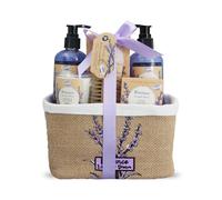 GLOSS ! Set de baño LAVANDE - Productos de belleza y bienestar - Tratamiento relajante - Set de regalo para cumpleaños, Navidad, maestra, San Valentín, Día de la Madre - COFFRET