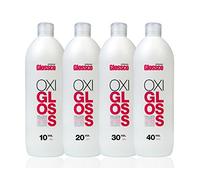 Glossco Professional - Agua Oxigenada en Crema Oxigloss 30 Vol. 9%, 1000 ml, Emulsión Oxidante Hidratante, Brillo y Protección Capilar, Favorece una Mezcla Fluida y Delicada, Resultados Profesionales