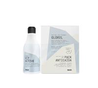 Glossco Professional, PACK Gloxyl Ampollas Anticaída+Vit Active 250ml, Frena la Caída del Cabello y Estimula el Crecimiento Capilar, Rico en Baicalina, Proteínas Vegetales
