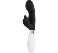 Vibrador clitoris conejo elvis negro brillante - Profundidad: 55 mm, Rayon: MUJERES, Couleur: Negro, Longitud: 220 mm, Ancho: 90 mm