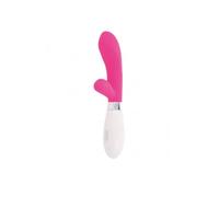 Vibrador rabbit Glossy Jackson Pink de color rosa - Rayon: MUJERES, Couleur: Fucsia, Longitud: 120 mm