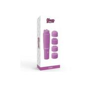 Lips Style Vibrador de clítoris Kurt Glossy morado brillante de bolsillo 220x90x55 mm para mujeres