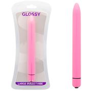 Glossy Slim Vibrador Rosa Intenso