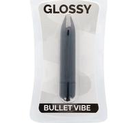 Glossy Thin Vibrador Negro 1ud