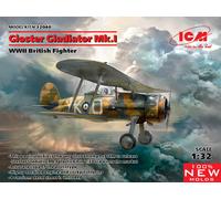 Gloster Gladiator Mk.i , WWII British Fighter New Moldes 1 :3 2 Plástico Modelo