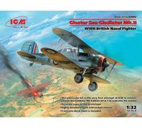 Gloster Sea Gladiator Mk.ii WWII British Naval Fighter 1 :3 2 Plástico Model Kit