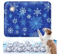GLOTOYS Alfombrilla de refrigeración para perros y gatos, almohadilla de enfriamiento de verano para mascotas, lavable y portátil, no tóxica, sin gel, para mascotas medianas y grandes, uso en