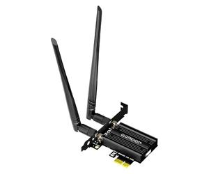 GLOTRENDS AC1200 WiFi 5 Tarjeta PCIe con Soporte de Bajo Perfil para PC de Sobremesa, Chip Intel 7265, 802.11ac, Bluetooth 4.2, Soporta Windows 11/10/7/Linux, No Soporta Mac OS/Windows XP
