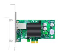 GLOTRENDS ST7225 Tarjeta de Red PoE+ con Función AVB/TSN, Puerto LAN RJ45 Ethernet Gigabit, Interfaz PCIE 2.1 X1, Soporte de Perfil Regular y Bajo