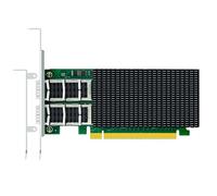 GLOTRENDS ST7336 Tarjeta de Red InfiniBand y Ethernet de 2 Puertos QSFP28 VPI 100Gb EDR con Controlador Mellanox ConnectX-4, Interfaz PCIe 3.0 X16, Compatible con InfiniBand RDMA/RDMA (RoCE v2)