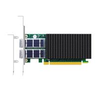 GLOTRENDS ST7338 Tarjeta de Red Ethernet 2 Puertos y 100 GB QSFP28 con Controlador Mellanox ConnectX-5, Interfaz PCIe 3.0 X16, RDMA (RoCE), no Infiniband