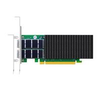 GLOTRENDS ST7438 de 2 Puertos y 200Gb QSFP56 Tarjeta de Red Ethernet con Controlador Mellanox ConnectX-6, Interfaz PCIe 4.0 X16, RDMA (RoCE), no Infiniband