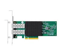 GLOTRENDS ST7443 de 2 Puertos SFP28 de 25 GB Tarjeta de Red(Nic Ethernet PCIe) con Controlador Broadcom BCM57414, Interfaz PCIe 3.0 x8, Compatible con RDMA (RoCE v1/v2), no Infiniband RDMA