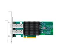 GLOTRENDS ST7477 2 Puertos 10Gb SFP+ Tarjeta de Red(Ethernet PCIE Nic) con Controlador Broadcom BCM57302, Interfaz PCIe 3.0 X8