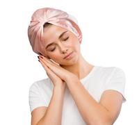 Glov Antiencrespamiento Cabello Gorro para Dormir de Seda Natural para Protección Nocturna y Cuidado del Cabello Rizado Suave y Cómodo Ideal para Mujeres Mantiene la Hidratación Previene el Frizz