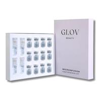 Glov Beauty Kit De Renovación Capilar Por Microinfusión - Sello Dérmico De Oro De 0,25 Mm Con Ampollas De Ácido Hialurónico, Péptidos Y Suero Botánico | Tratamiento Hidratante Para El Cuero Cabelludo
