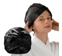 Glov Bonete Capucha Ducha Satén Cuidado Cabello Protección Hidratación Versátil Accesorio Doble Función Estilo Cabello Rizado Mantenimiento Suave Reparación Daño Cuidado Nocturno