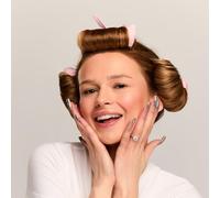 Glov Coolcurl Set de Rulos de Pelo Sin Calor para Dormir Incluye 3 Rulos de Almohada y 3 Bonetes de Satén en Color Rosa Ideal para Crear Ondas Suaves y Definidas Mientras Descansas Cómodamente