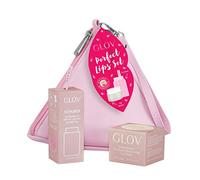 El Set de Cuidado Labial Glov incluye un exfoliante de vainilla un bálsamo labial reparador y una toalla facial desmaquillante Es una solución para mantener tus labios suaves