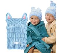 Glov Turbante Secado Cabello para Niños Suave y Absorbente Ideal para Usar Después del Baño o la Piscina Es Divertido y Cómodo Perfecto Mantener el Cabello Seco Estilizado