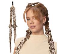 Glov Varita de Rizado Coolcurl Satin Cheetah Sin Calor con Diseño Flexible de Espuma Memoria para Rizos Suaves y Saludables Protección del Cabello Contra Frizz y Rotura