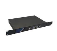 Glovary 13 Inch Firewall Rackmount J4125, 4 x i226V 2.5GbE LAN, 13" OPNsense Router PC Hardware, DDR4 16GB RAM 512GB SSD, AES-NI, 1U Rack Firewall Appliance, 2USB3.0, VGA, Console