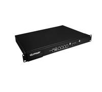 Glovary 19 Inch Firewall Rackmount N300, 2 x 82599ES SFP+, 4 x i226V 2.5GbE LAN, 19" OPNsense Router Hardware, Barebone, AES-NI, 1U Rack Server Appliance, HD+VGA, 2 x Power Supply