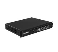 Glovary 1U Rackmount Firewall i7 3520M, 2 x 82599ES 10GB SFP+, 6 x i226V 2.5GbE LAN OPNsense Hardware, U6, AES-NI, Barebone, 19 Zoll Router PC, Netzwerk Firewall Appliance, VGA, COM
