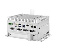 Glovary Fanless Mini PC i5 8265U (4C8T, up to 3.9GHz), 2 x LAN (i210+i219-LM) Linux Industrial Computer DIN Rail, 32GB RAM 1TB NVMe SSD, 4 x RS232 COM, 4USB3.2, PCIe, 9-36V Auto Power On