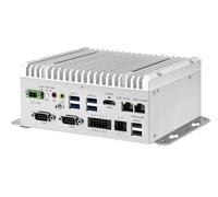 Glovary Fanless Mini PC i5 8265U (4C8T, up to 3.9GHz), 2 x LAN (i210+i219-LM) Linux Industrial Computer DIN Rail, 16GB RAM 512GB NVMe SSD, 2 x RS232 COM, 8 Pin GPIO, 4USB3.2, 9-36V Auto Power On