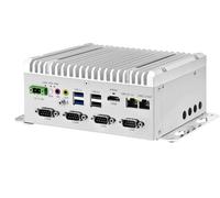 Glovary Fanless Mini PC J6412 (4C4T, up to 2.6GHz), Linux Industrial Computer DIN Rail, 32GB RAM 1TB NVMe SSD, 4 x RS232 COM, 4K HD, 2USB3.2, 9-36V Auto Power On