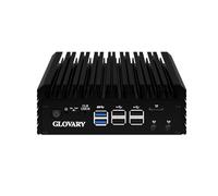 Glovary Micro Firewall Appliance Octa Core i3 N305, 4 x i226V 2.5GbE LAN, Fanless Mini PC Router Hardware, DDR5 32GB RAM 512GB SSD, AES-NI, OPNsense, HD, DP, 8USB Port, TF Card Slot