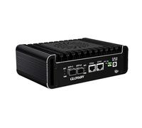 Glovary N100 Mini PC, Dual 10GB SFP+ Micro Firewall Appliance, 2 x i226V 2.5GbE LAN, DDR5 8GB RAM 256GB NVMe SSD, AES-NI, OPNsense Hardware, TypeC Port, TF Card Slot, SPK/Mic