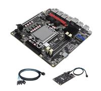 Glovary Q670 6 Bay NAS Placa base LGA1700 (soporta CPU 12th/13th/14th Gen), 4 x i226V 2.5GbE LAN Mini ITX Motherboard, 16G RAM 128GB NVMe (PCIe4.0x4) SSD, TypeC 20Gbps, SPK/MIC