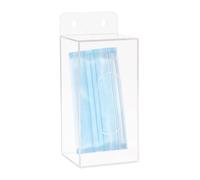 Glove Dispenser - Wall Mount Clear Acrylic Box Holder for Kitchen, Lab Salon with Multipurpose Storage Function, Floating Organizer Rack for Home, Entryway, Gift Packaging 4.06x3.7x9.41 Inches