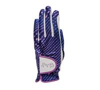 Glove It Ladies Golf Glove - Lightweight and Soft Cabretta Leather Golf Glove for Womens, Features UV Protection - Digital Dusk, Medium, Left