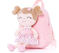 Gloveleya Mochilas para niños, mochila de felpa para niñas, bolsa de pañales, mochila impresa de girasol