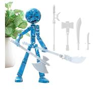 Glow Action Figures - Poseable Collectible Toys, 4.72inch Display Play with Movable Joints, Kids Toy with Detailed Design, Desk Decor with Compact Size, Action Figure for Collection Display