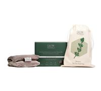 Glow by Hormone University | Saquito térmico para microondas | Saco de aromaterapia de lino y lavanda para cuello, hombros, calambres y espalda | Terapia de frío y calor | Talla única | 100% natural