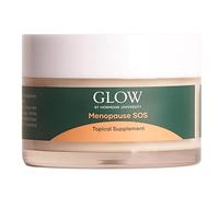 Glow by Hu - Crema para Síntomas de Menopausia SOS - con Ñame Silvestre y Extracto de Baya Vitex - para Sofocos, Sudores Nocturnos e Hinchazón - Tratamiento Diario de Absorción Efectiva - 50 ml