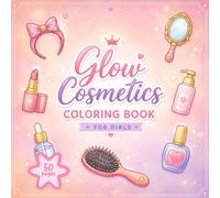 Glow Cosmetics Coloring Book for Girls: Cute and Stylish Beauty Coloring Pages with Bold and Simple Designs for Kids Ages 6-10