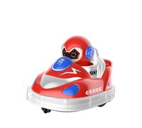 Glow Crashers RC Bumper Cars，with LED Lights and Music, Rechargeable Bumper Car, 360°Rotating Christmas Birthday Gifts for Boys Girls Kids Ideas (Red)