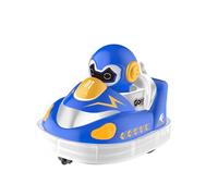 Glow Crashers RC Bumper Cars，with LED Lights and Music, Rechargeable Bumper Car, 360°Rotating Christmas Birthday Gifts for Boys Girls Kids Ideas (Blue)