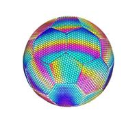 Glow Dark Football - Luminous Play Ball, Longlasting Lidered Soccer | Juguete Intermitente Resistente A La Clima Para Adultos Con Caparazón Exterior Iluminado Para Partidos Nocturnos Al Aire Libre Y E
