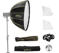 Glow EZ Lock - Softbox parabólico rápido de 122 cm de Profundidad, Caja de luz parabólica de 16 Lados Que se Abre y Cierra Estilo Paraguas