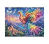 Glow Fénix Arcoíris Puzzle 500 Piezas Papel Mayores Terapia Relajación Relajación Mental Más Vendido Original 500 PCS