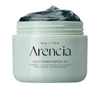 Glow Hyssop Overnight - Suero hidratante y antienvejecimiento para piel de cristal coreana de aspecto más joven, 30% vitamina A, C, E, 10% niacinamida, péptido
