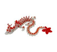 Glow In Dark Printed Dragon Sculpture Flexible Joint Display Figure