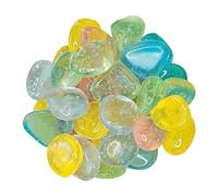 Glow In Dark Rocks - Resin 3cm, Glow Rocks Landscaping, Bright Night Shine Effect | Luminous Gravel Stones, Aquarium Glows Pebbles For Garden Pathway, Fish Tank Decor, Backyard Edging